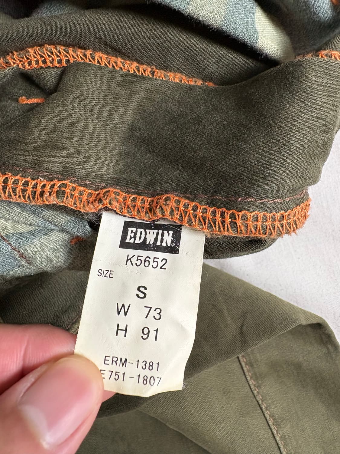 Edwin 에드윈 카고 팬츠 S 상품이미지7