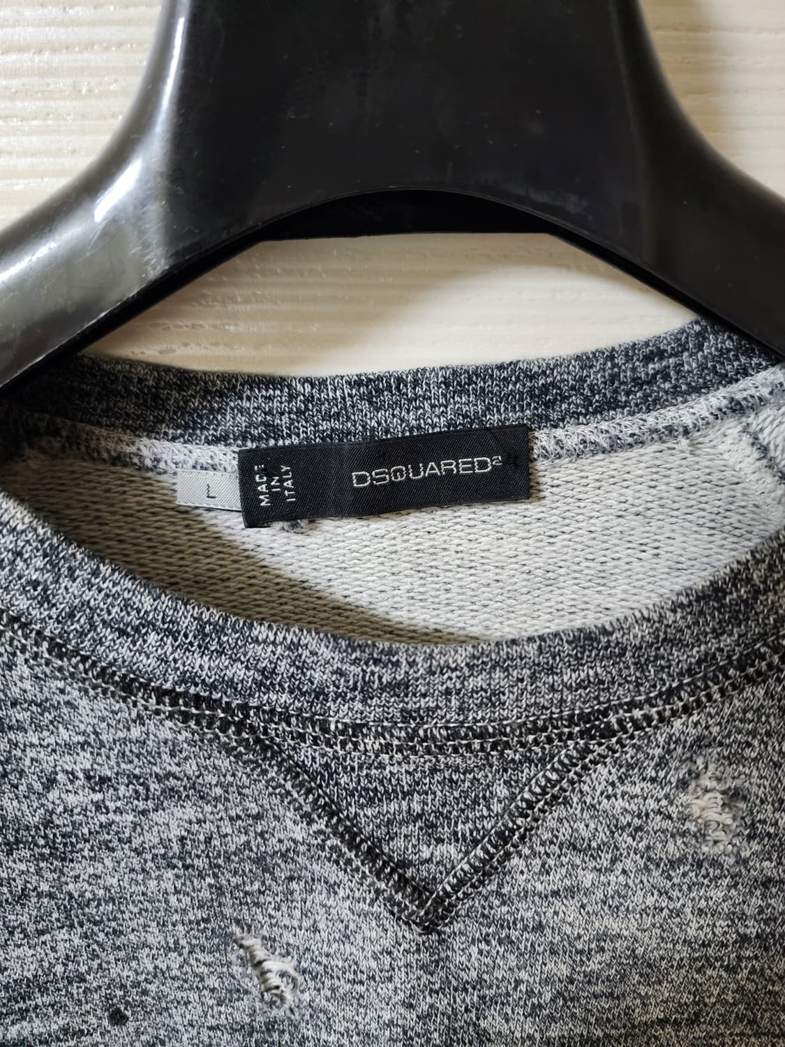 디스퀘어드2 오렌지포켓 디스트레스드 맨투맨 L 상품이미지3