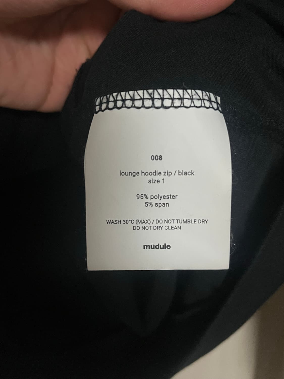 [1] mudule 머듈 라운지후드 블랙 상품이미지2