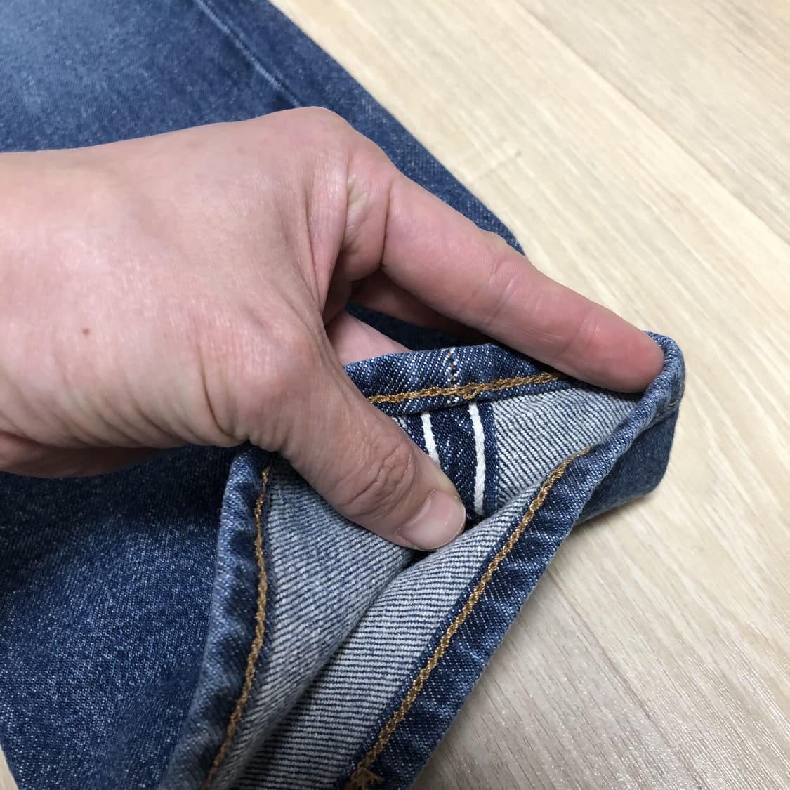 (31) 리바이스 502 테이퍼드핏 메이드 & 크래프티드 블루탭 데님 상품이미지2