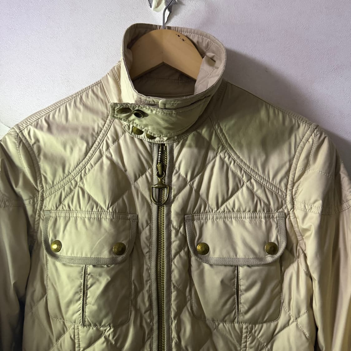 랄프로렌 여성 퀄팅 점퍼 베이지 M (여성 55정도) 상품이미지3