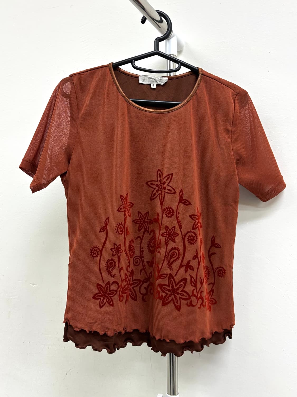 빈티지 오리엔탈 반팔 블라우스 상품이미지5