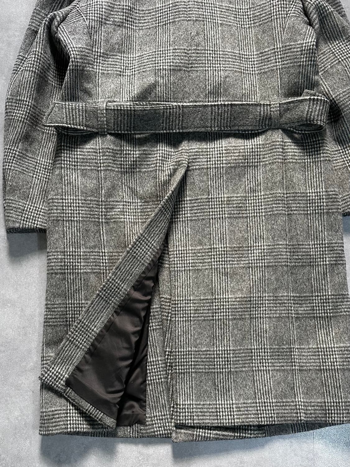 토니웩 글렌체크 울 더블코트 상품이미지5