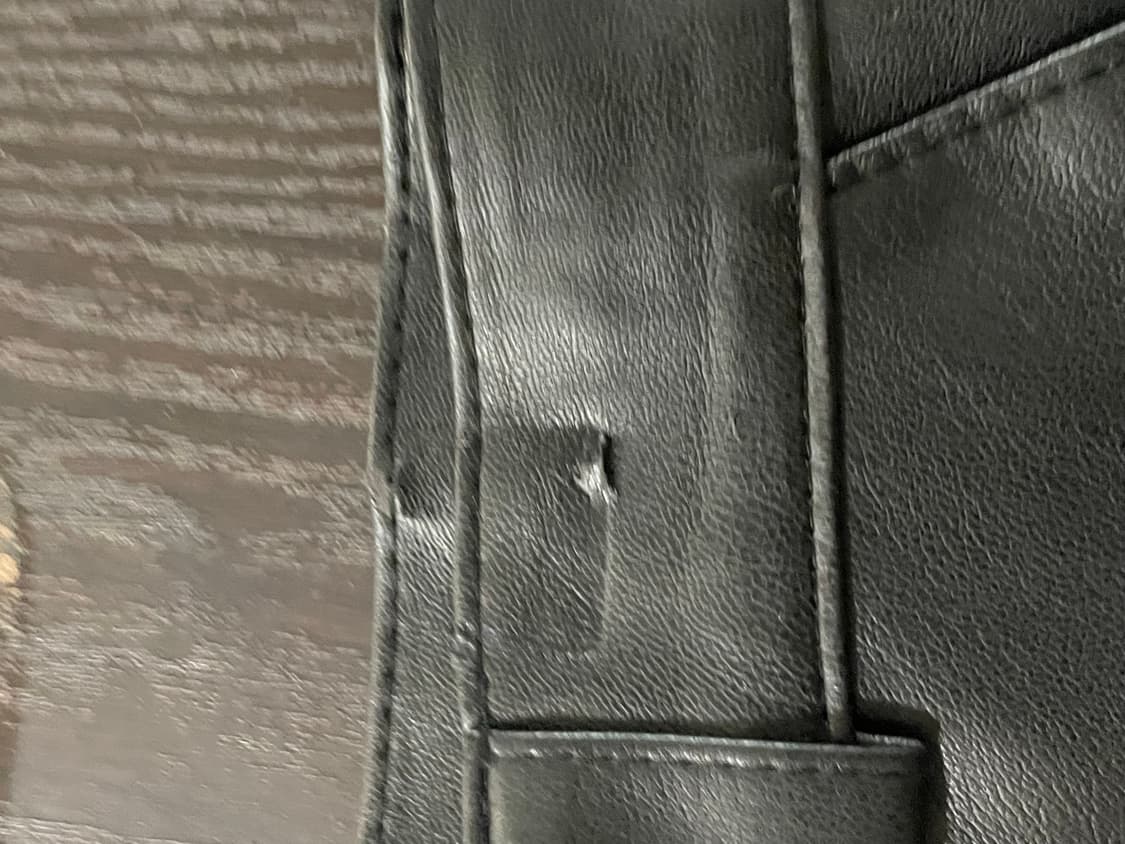 스페로네 레더 가죽 팬츠-블랙 상품이미지7