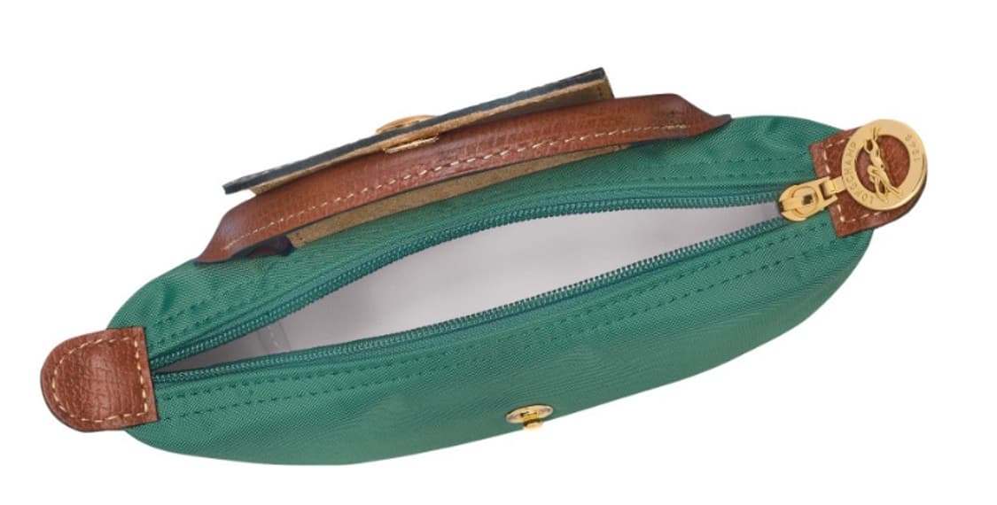 롱샴 르 플리아쥬 미니 핸들 파우치 그린 상품이미지4