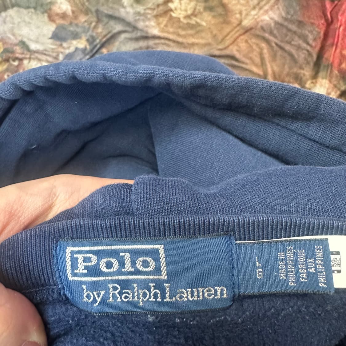 폴로 랄프로렌 빈티지 네이비후드티 L 상품이미지3