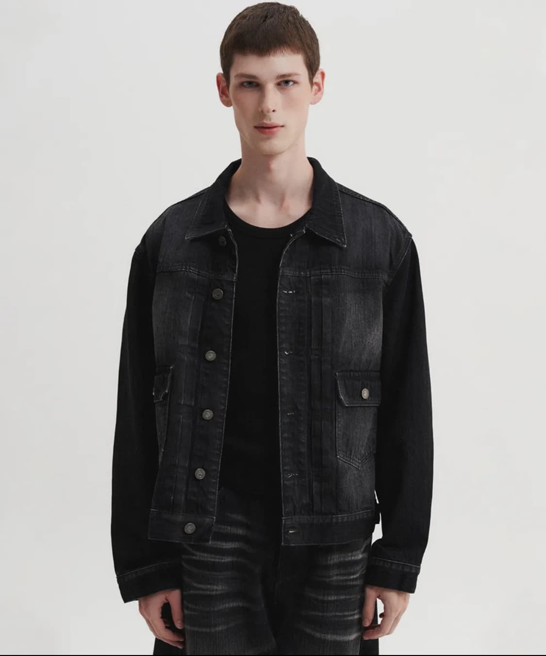 DNSR 헤리티지 데님 자켓 블랙 청자켓 XL 상품이미지1