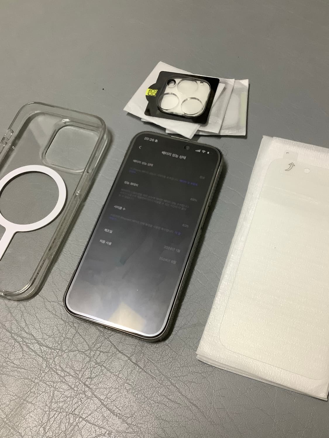 <카메라무음>아이폰 15프로 128기가 홍콩판 상품이미지2