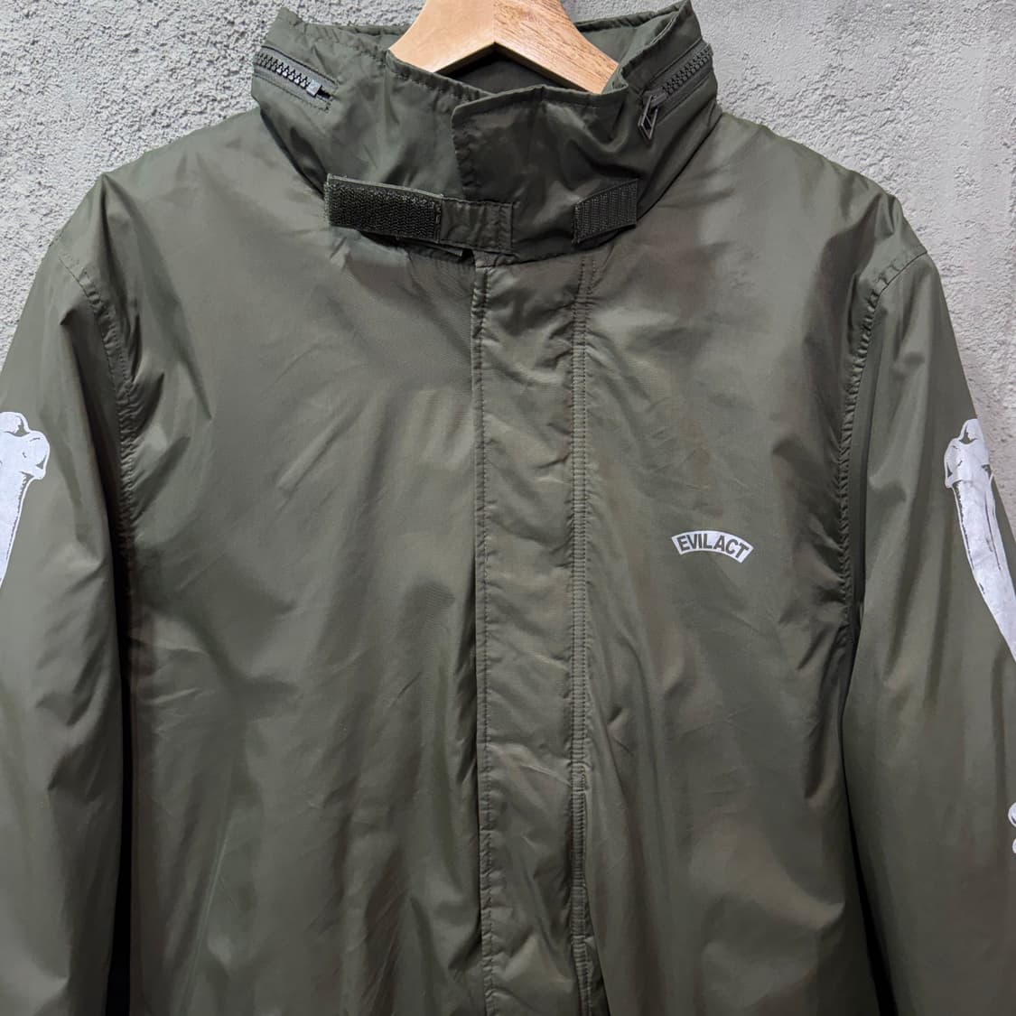 에빌액트 EVILACT 제팬 스컬 본 쉐르파 코치 자켓 (L)  상품이미지3