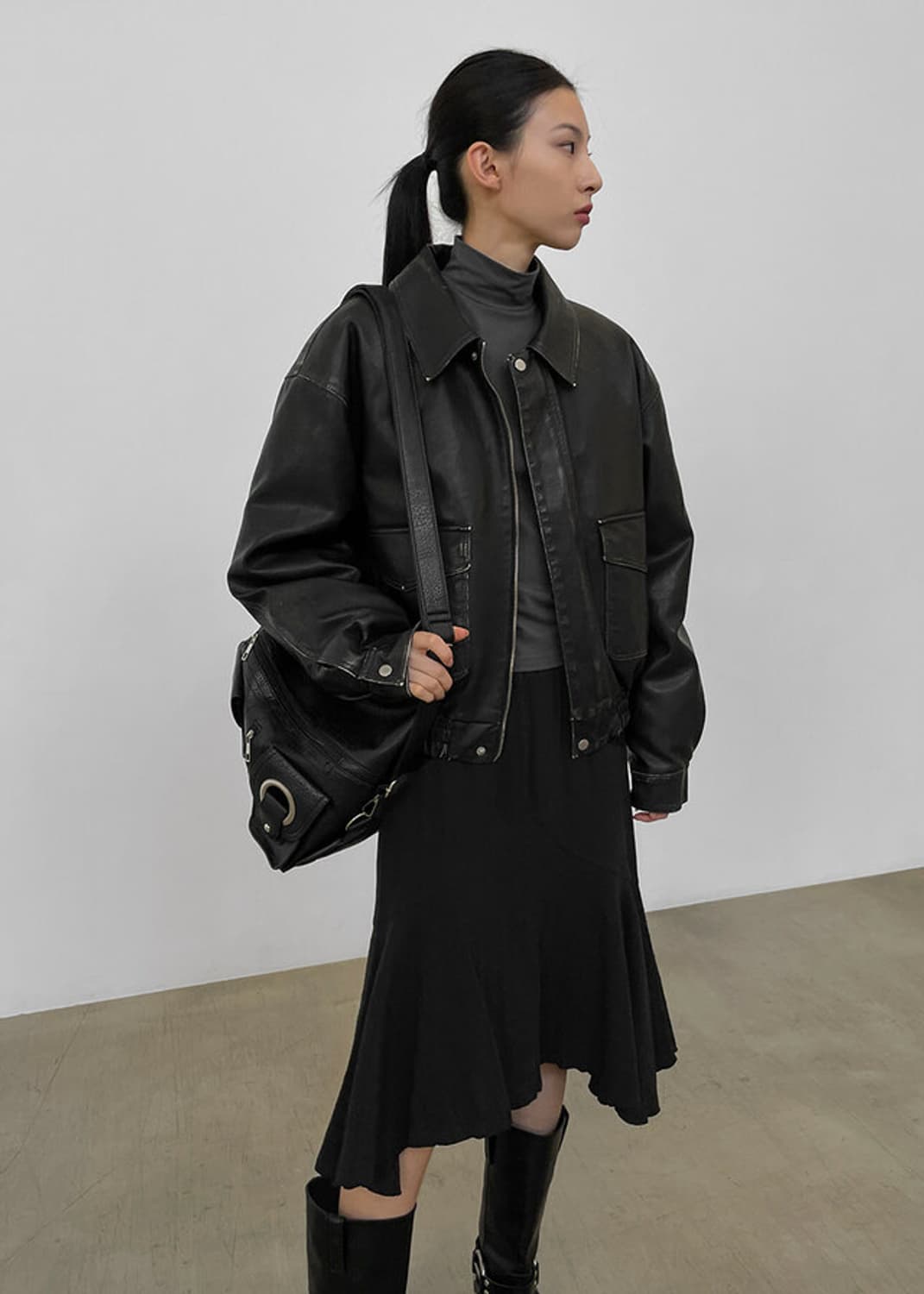 켈러디 빈티지 레더 점퍼 (4온스) 상품이미지5