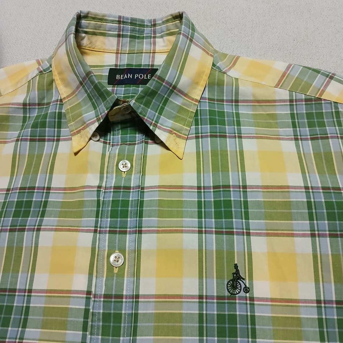 beanpole 빈폴 체크 셔츠 남방 반팔 상품이미지5