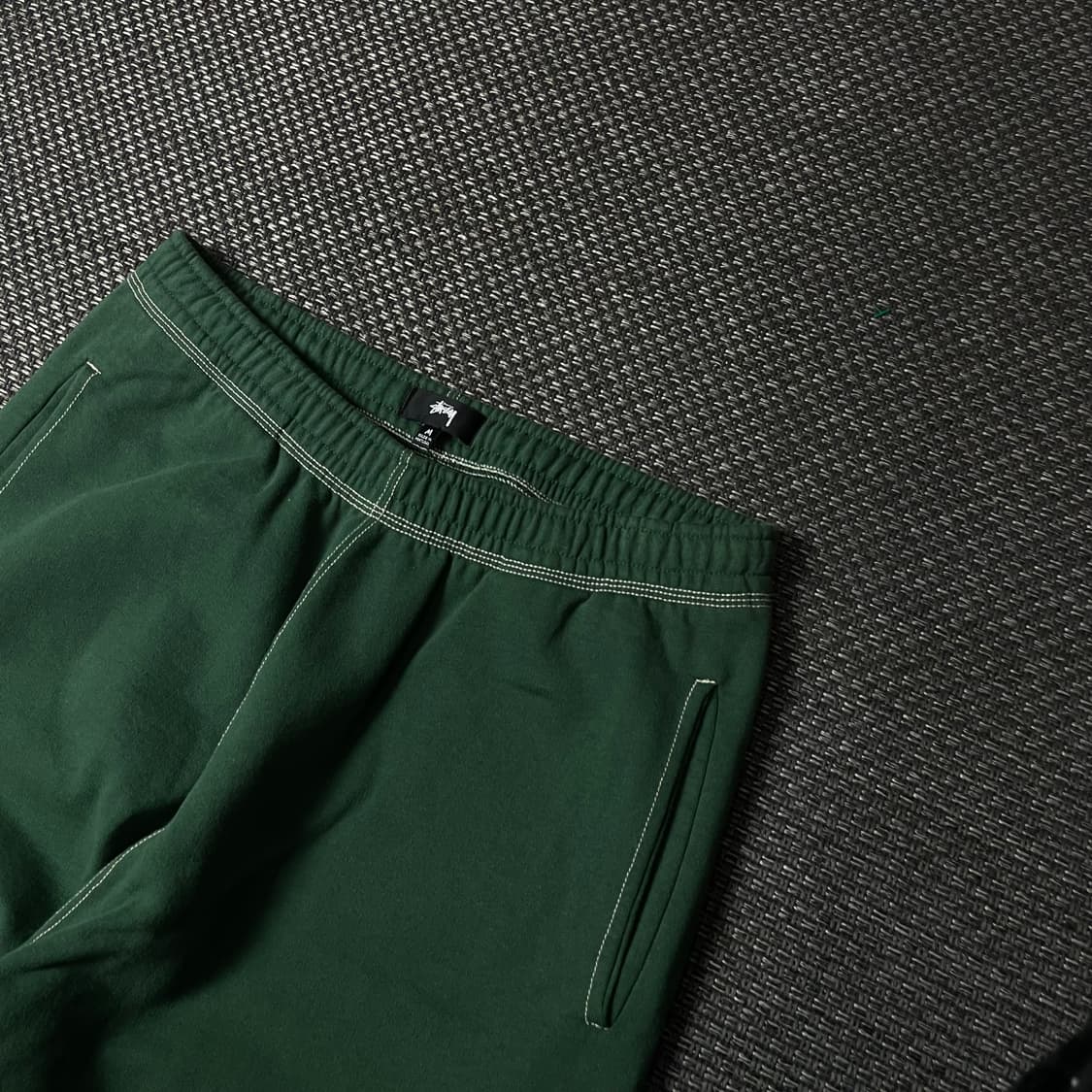 (밴딩) 스투시 그린 스티치 트레이닝 팬츠 M 상품이미지3