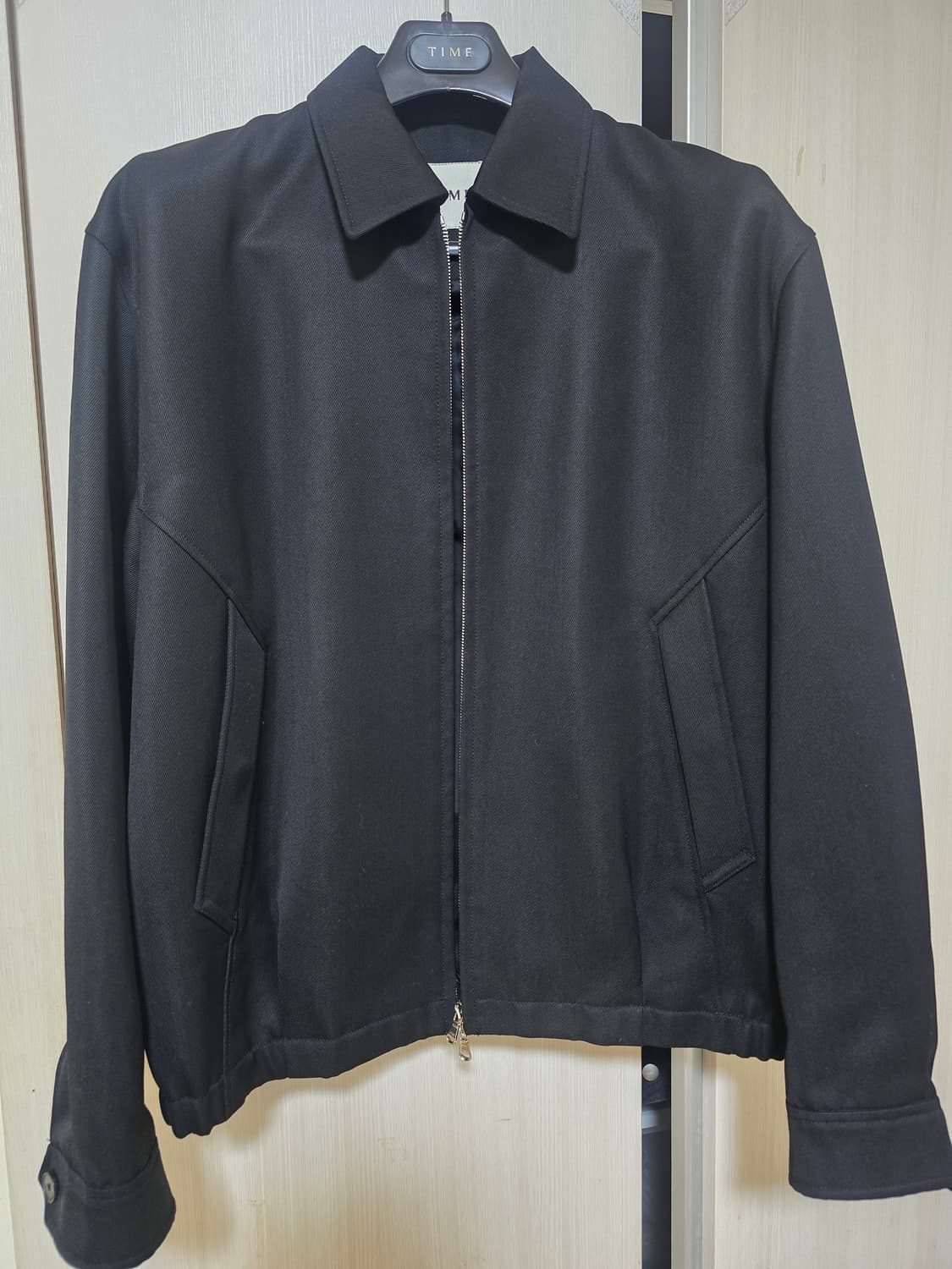 타임옴므 24ss 투웨이 블루종 블랙 100 팝니다 상품이미지1