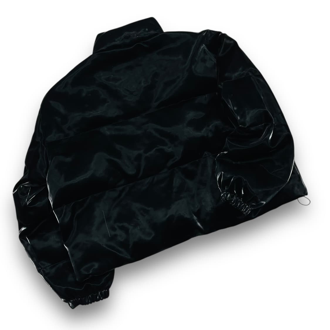 블랙업 하이브 글로시 투웨이 다크 크롭패딩 상품이미지3