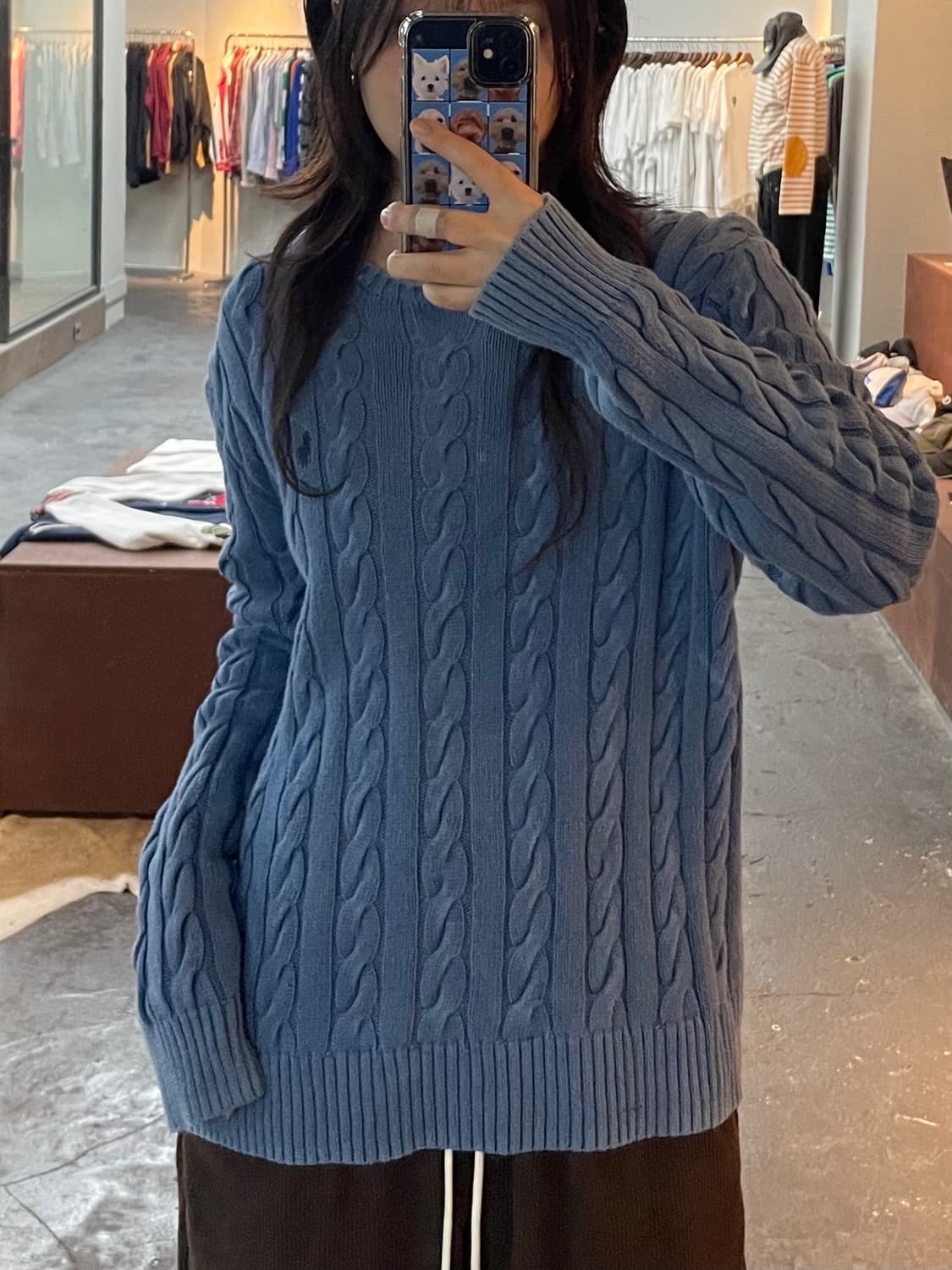 폴로 랄프로렌 코튼 꽈배기 니트 H143 상품이미지1