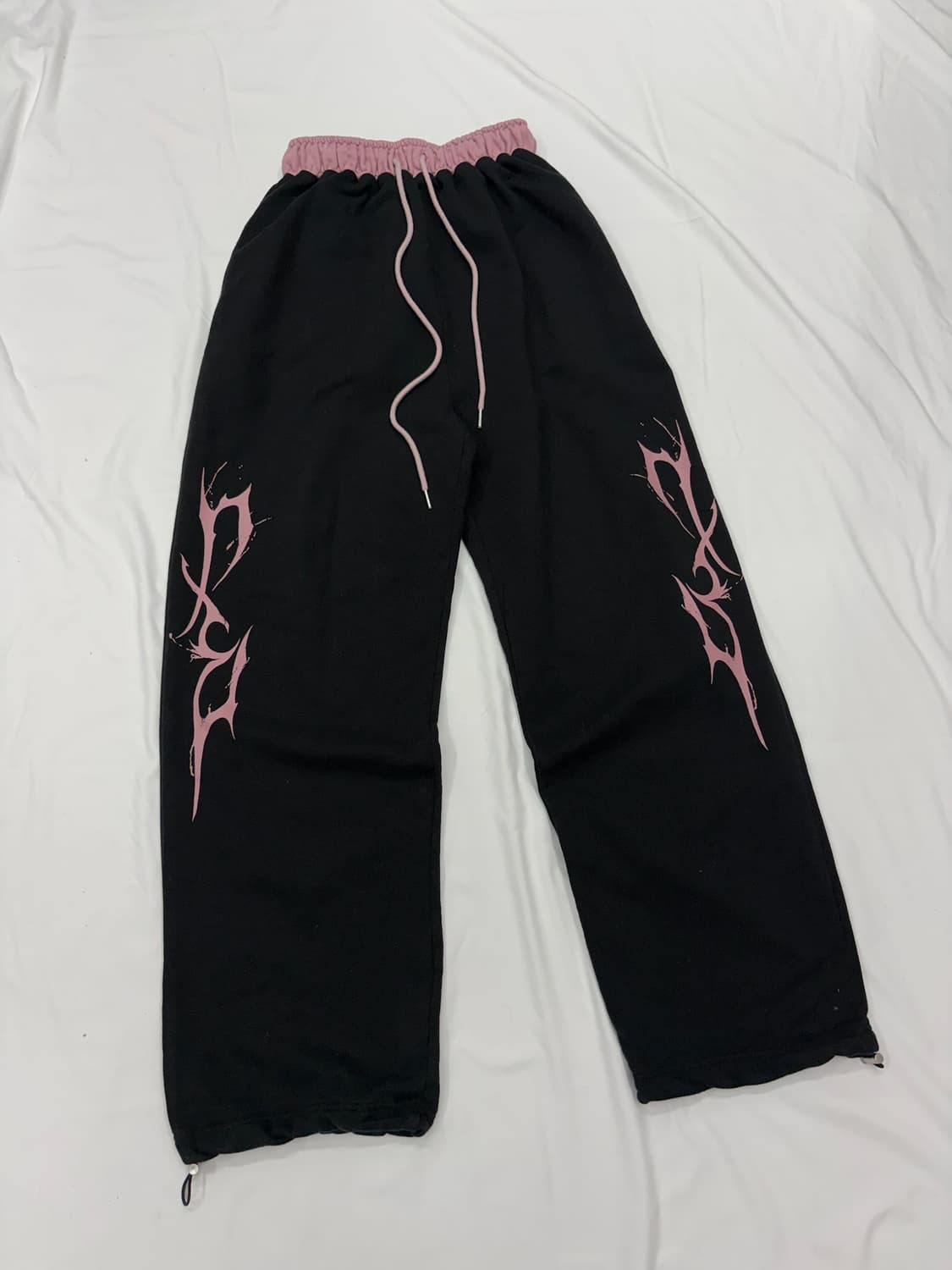 DXOH 디쏘에이치 썬더 로고 와이드 팬츠 Size: FREE 상품이미지1