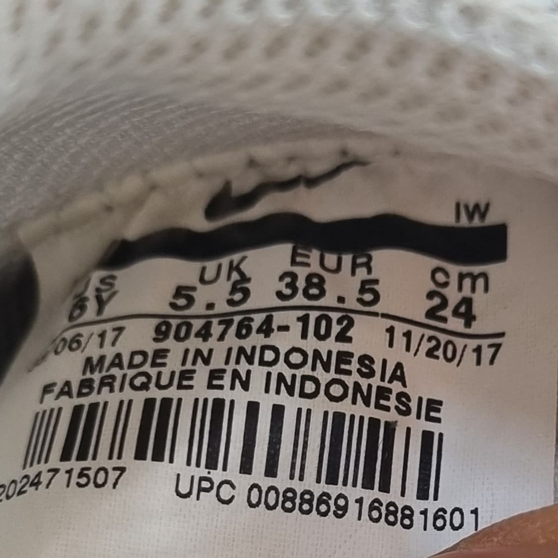 나이키 코르테즈 흰검 여성운동화240  상품이미지6