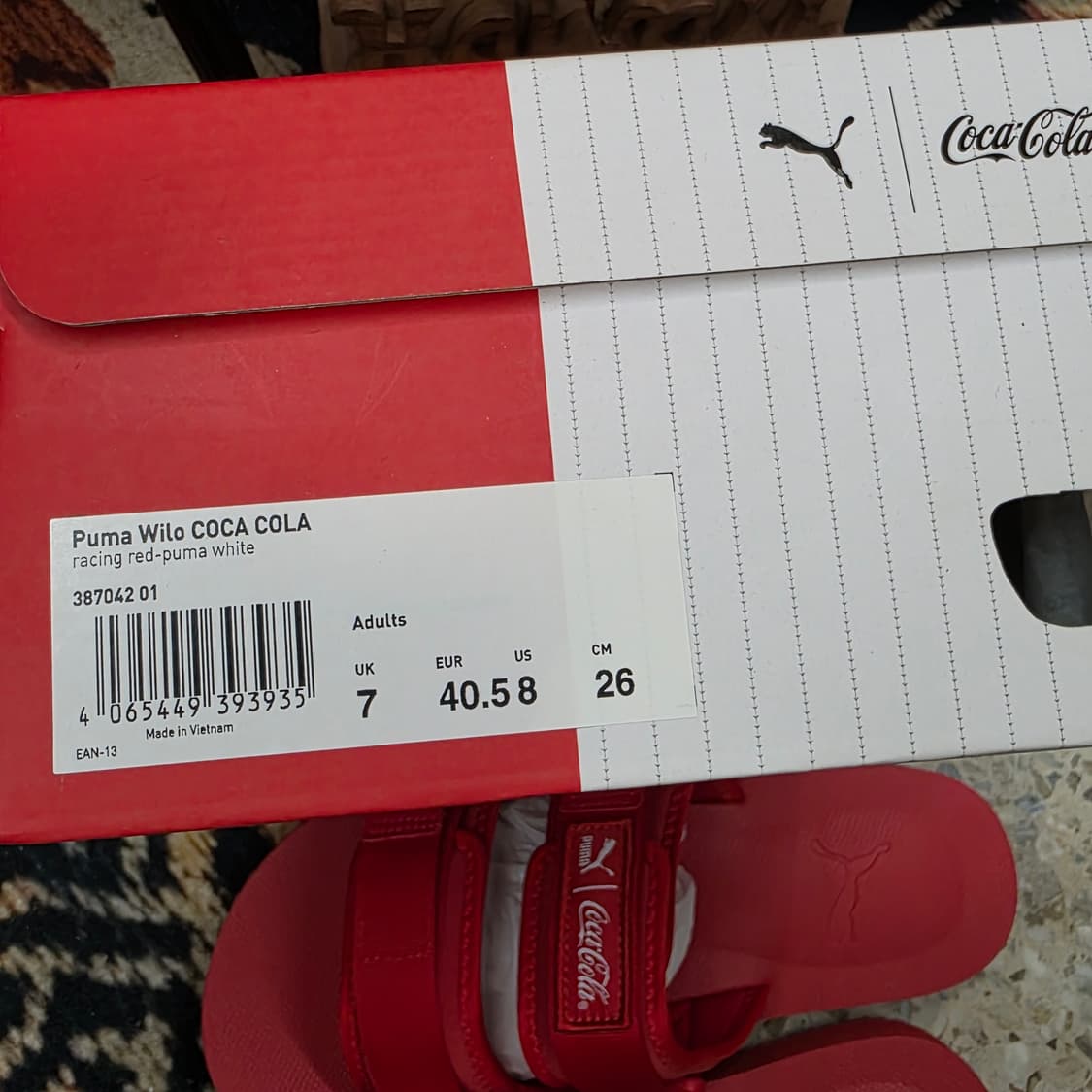 Puma Wilo Coca Cola 샌들 상품이미지3