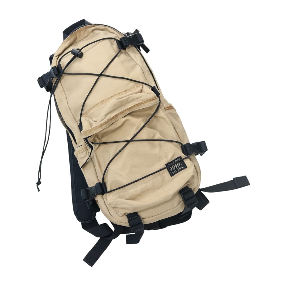 포터 바이시클 스타일 베이지 테크니컬 백팩 상품이미지3