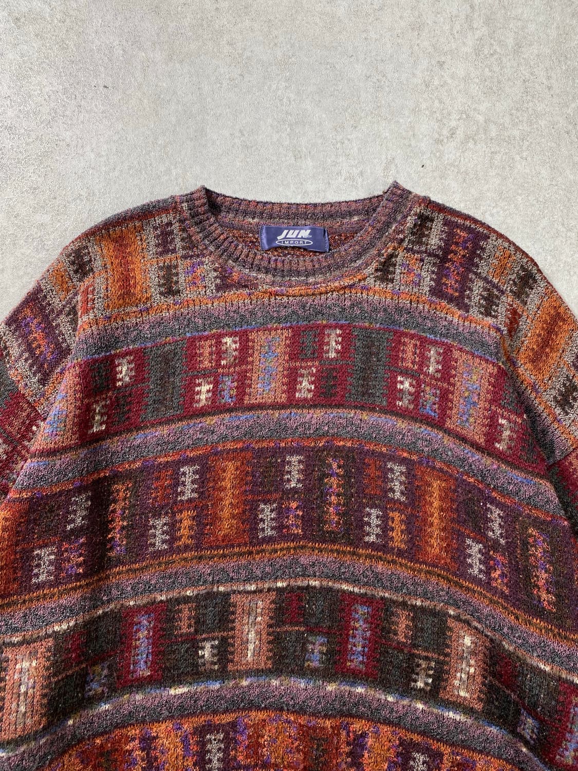 [L-XL] JUN MEN 재팬 메이드 에스닉 패턴 울 니트 상품이미지2