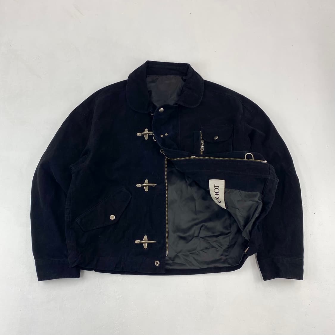 쿠어 파이어맨 코튼 캔버스 워시드 블랙 자켓 (97) 상품이미지1