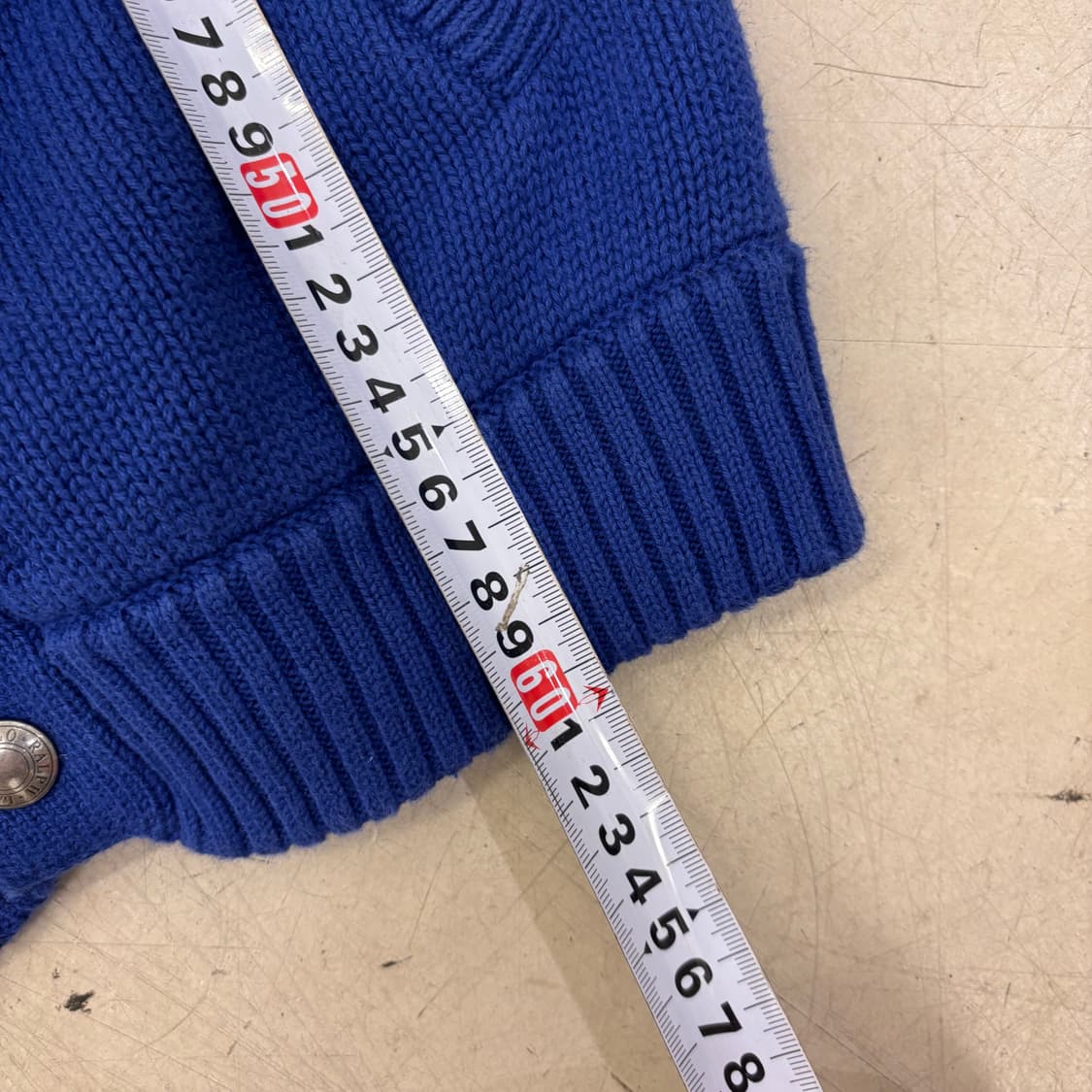 폴로 랄프로렌 P로고 투톤 니트 자켓 상품이미지4