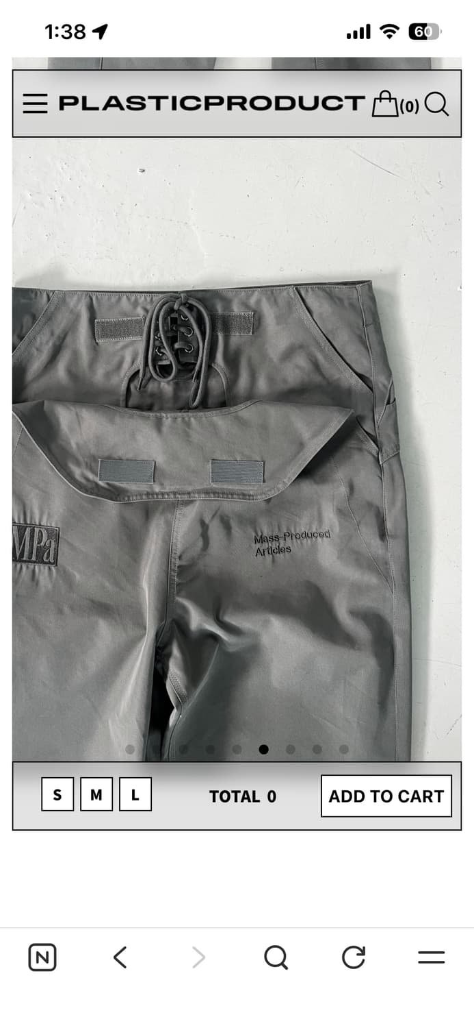 플라스틱 프로덕트 covers fly pants[L] 상품이미지3