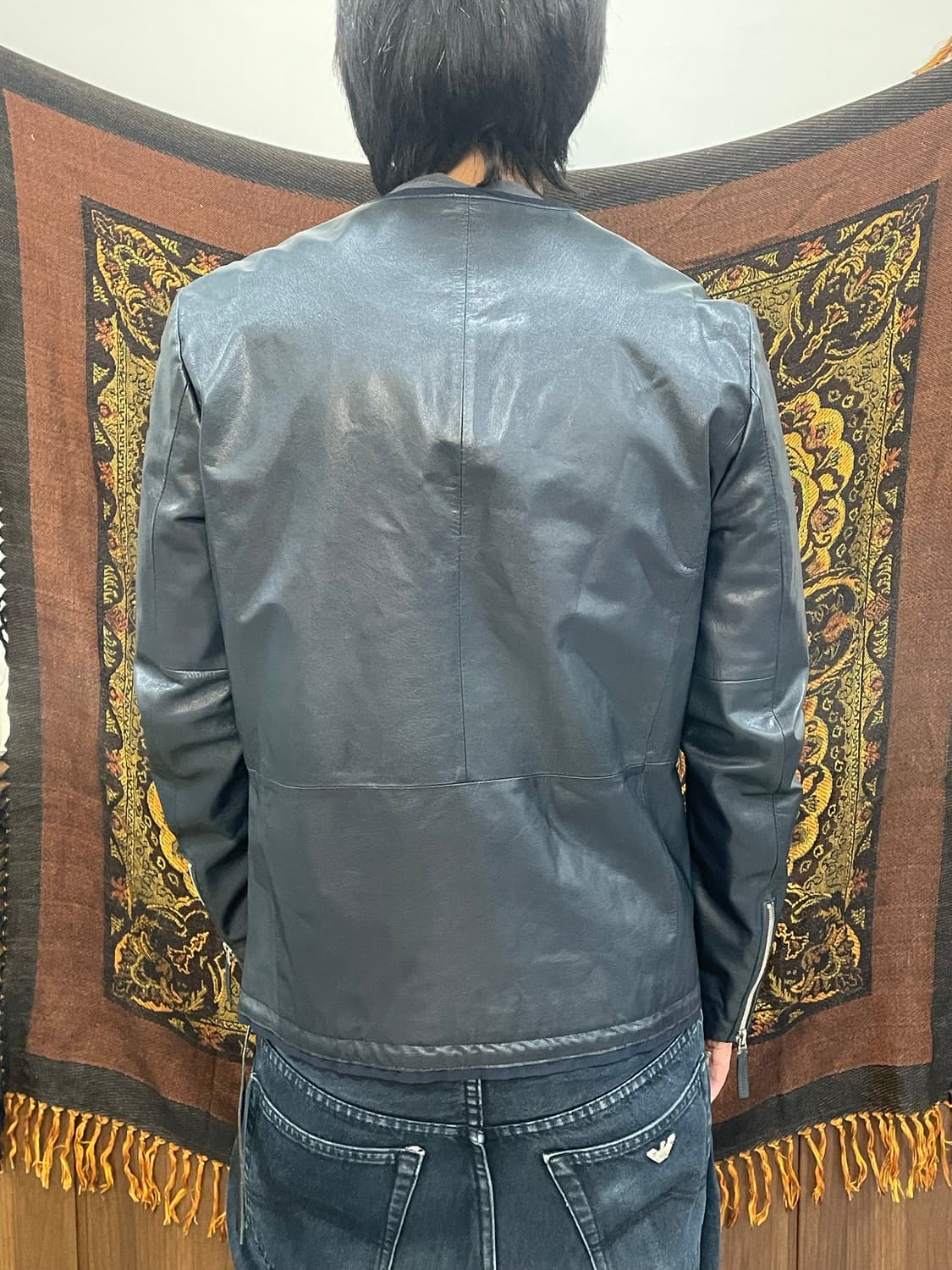 우영미 11ss 고트스킨 레더 멀티지퍼 자켓 상품이미지3