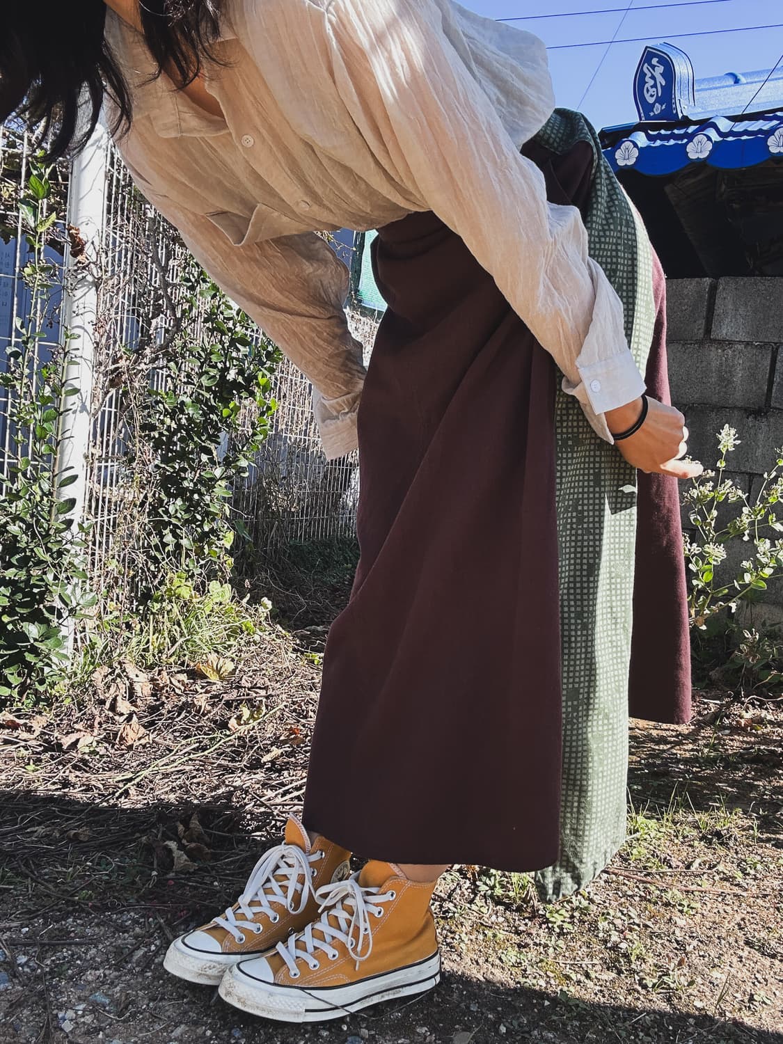 일본 빈티지 롱 스커트 모리룩 그런지 특이한옷 상품이미지4