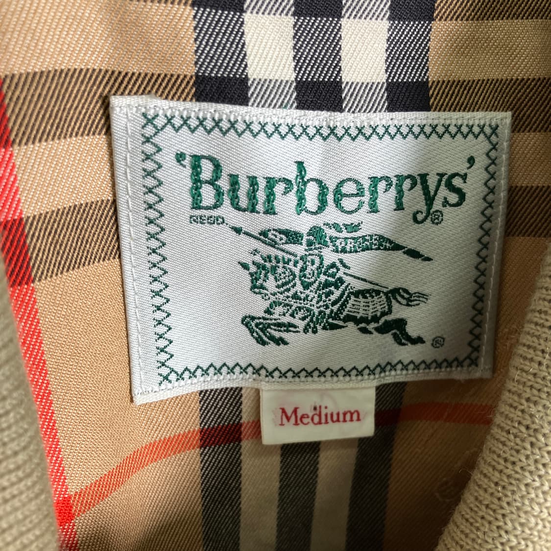 버버리 베이지 블루종 자켓 M 상품이미지3