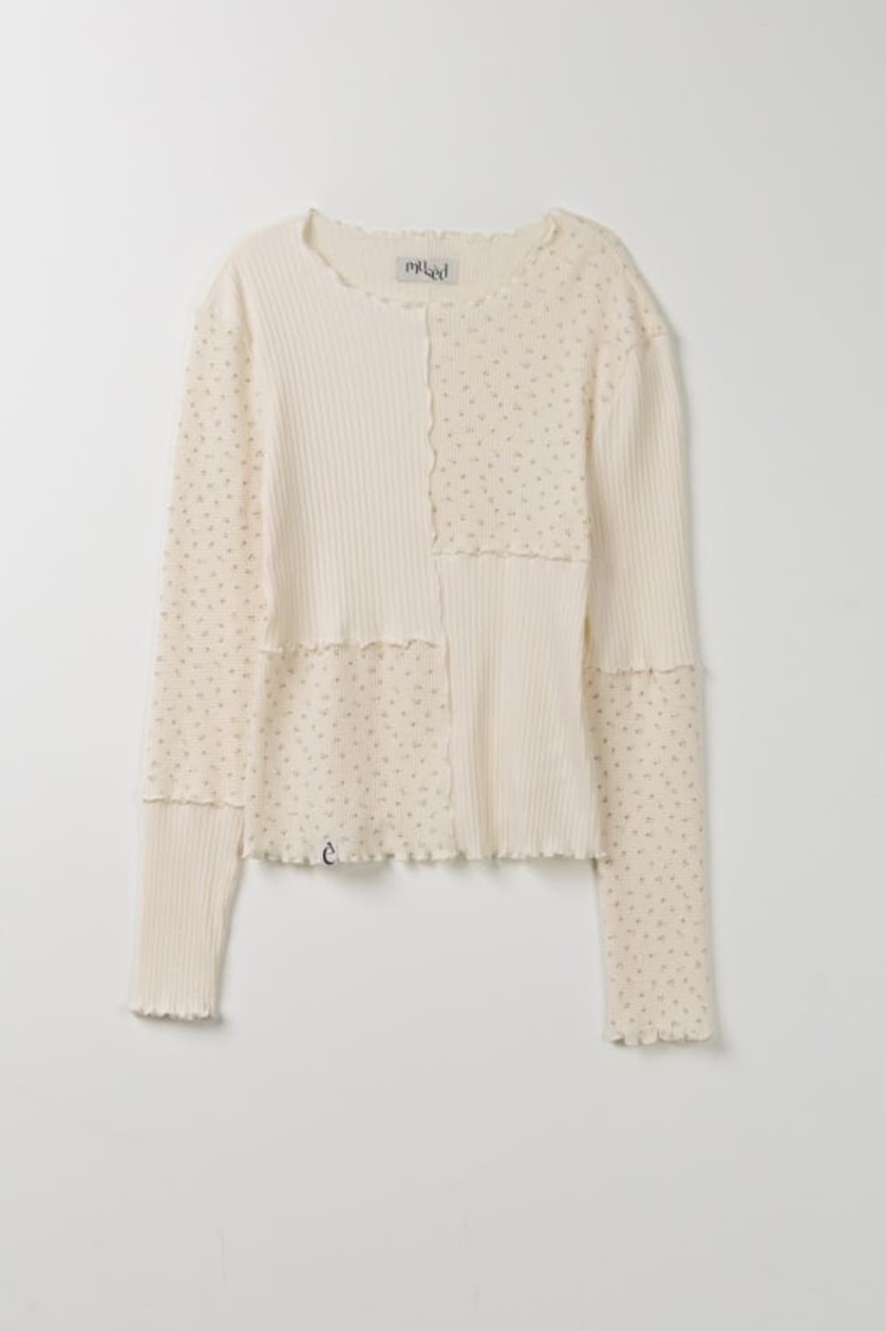 mused 패치웍 저지탑 아이보리 상품이미지1