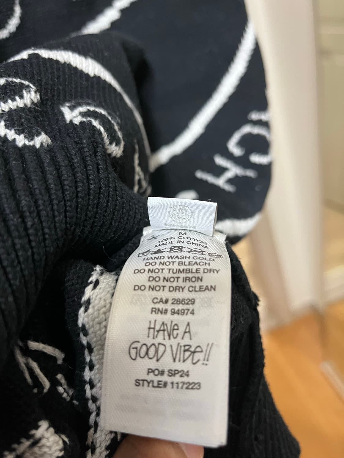 24fw 스투시 코튼 니트 상품이미지3