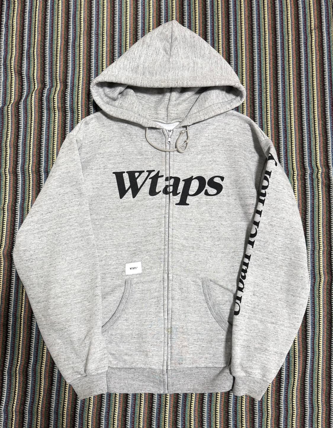 더블탭스 그레이 후드집업 상품이미지2