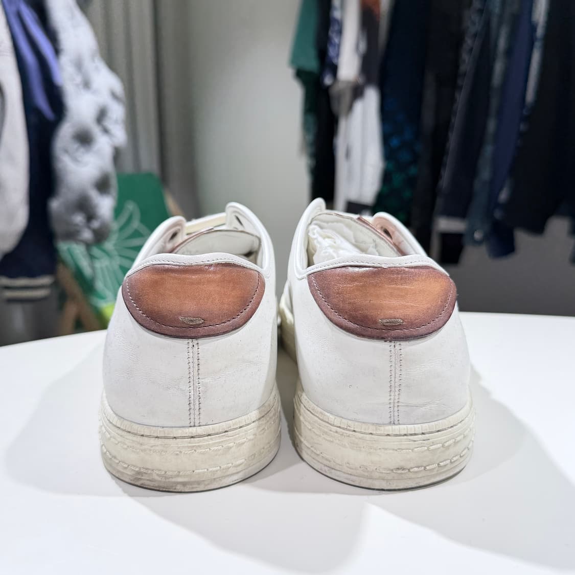 (A/6.5) / 벨루티 로우탑 스니커즈 레더 가죽 상품이미지4