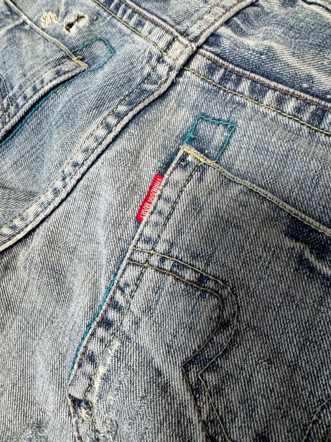 [Tornado Mart] 부츠컷 로우웨이스트 데미지 진 상품이미지5