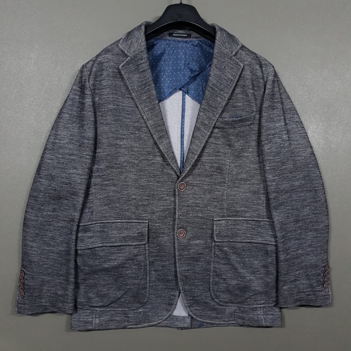 95)헨리코튼 클래식 테이스트 싱글 버튼 저지 블레이저 자켓 그레이 상품이미지1