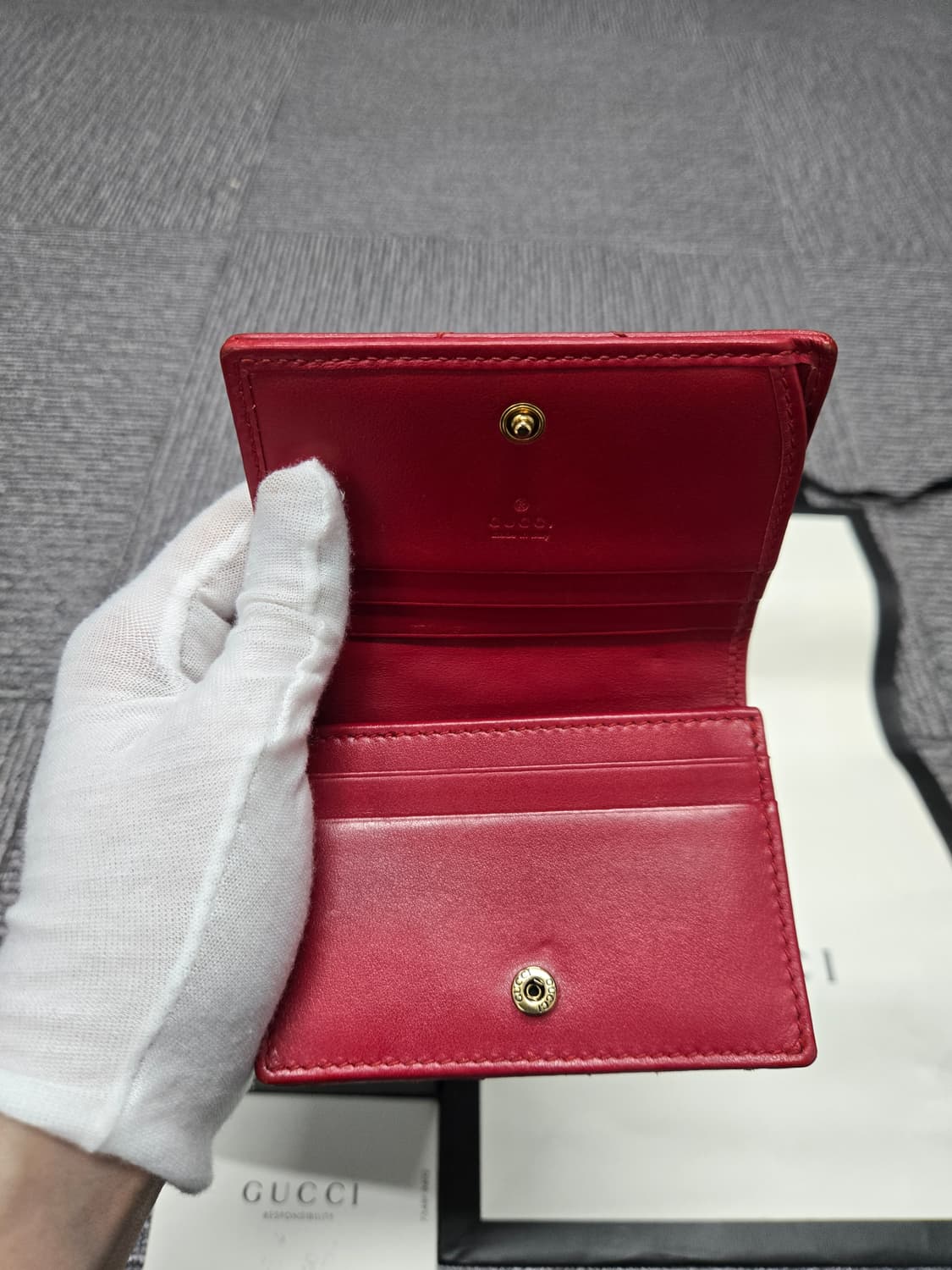 [특가][정품] 구찌 마몬트 마틀라세 반지갑 상품이미지5