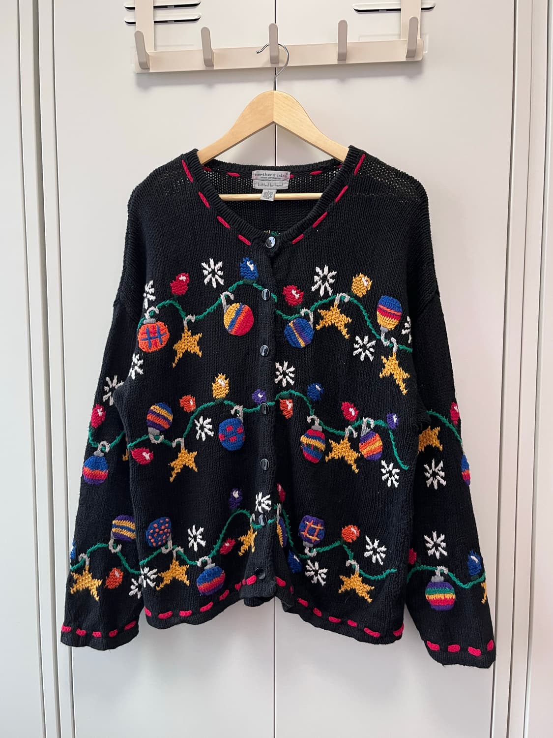 Northern isles 프리미엄 크리스마스 니트 가디건 상품이미지3