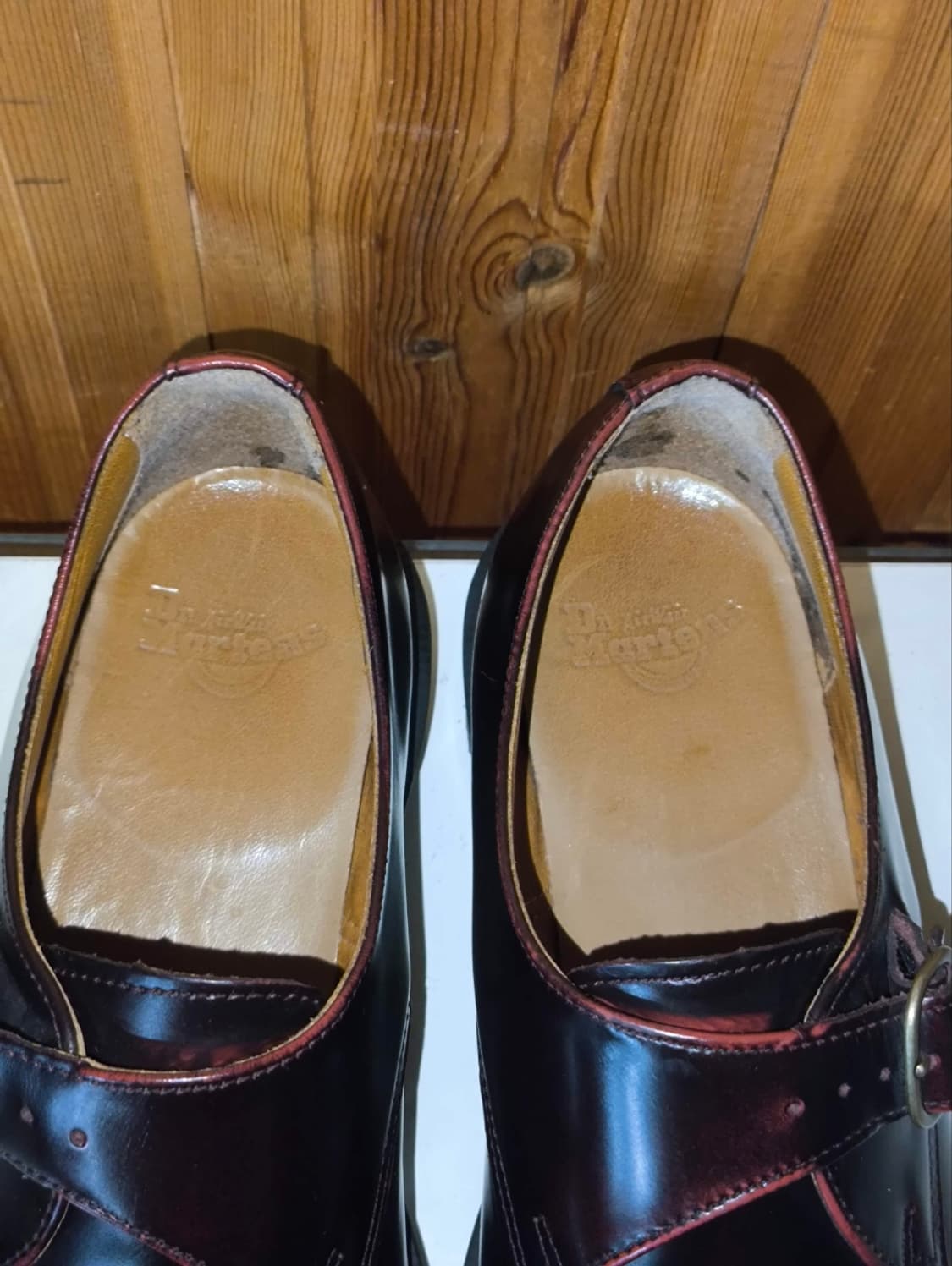 uk3 225mm 닥터마틴 론 몽크 스트랩 버건디  상품이미지6