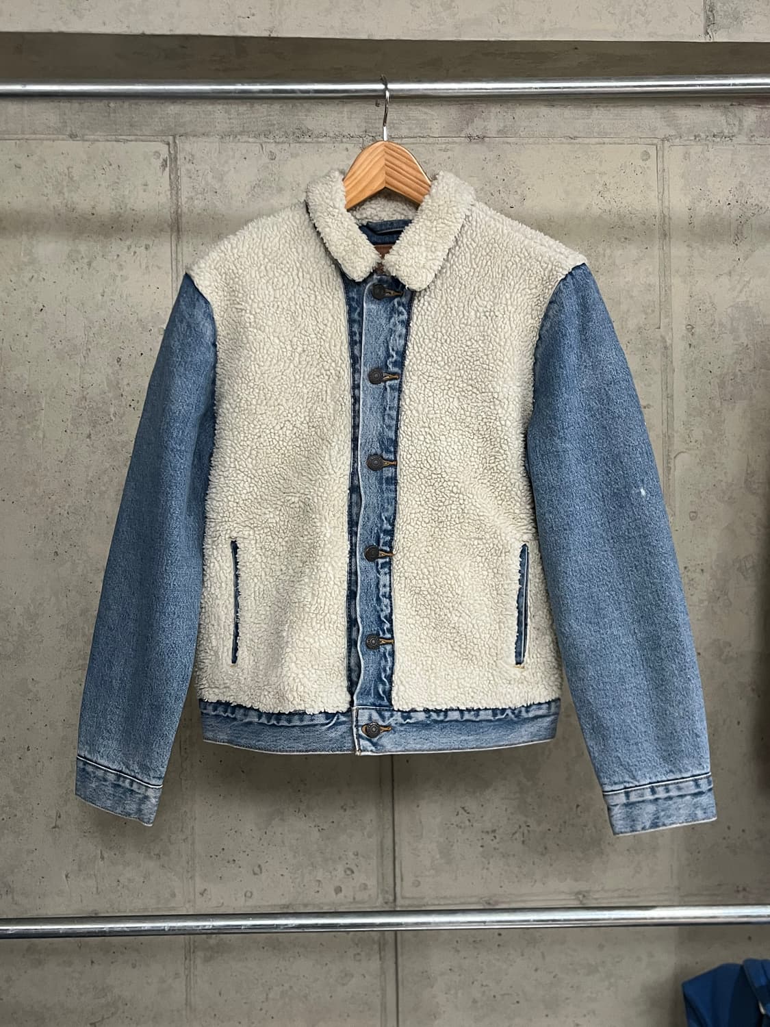 Levis Denim Sherpa Panel Trucker Jacket 상품이미지1