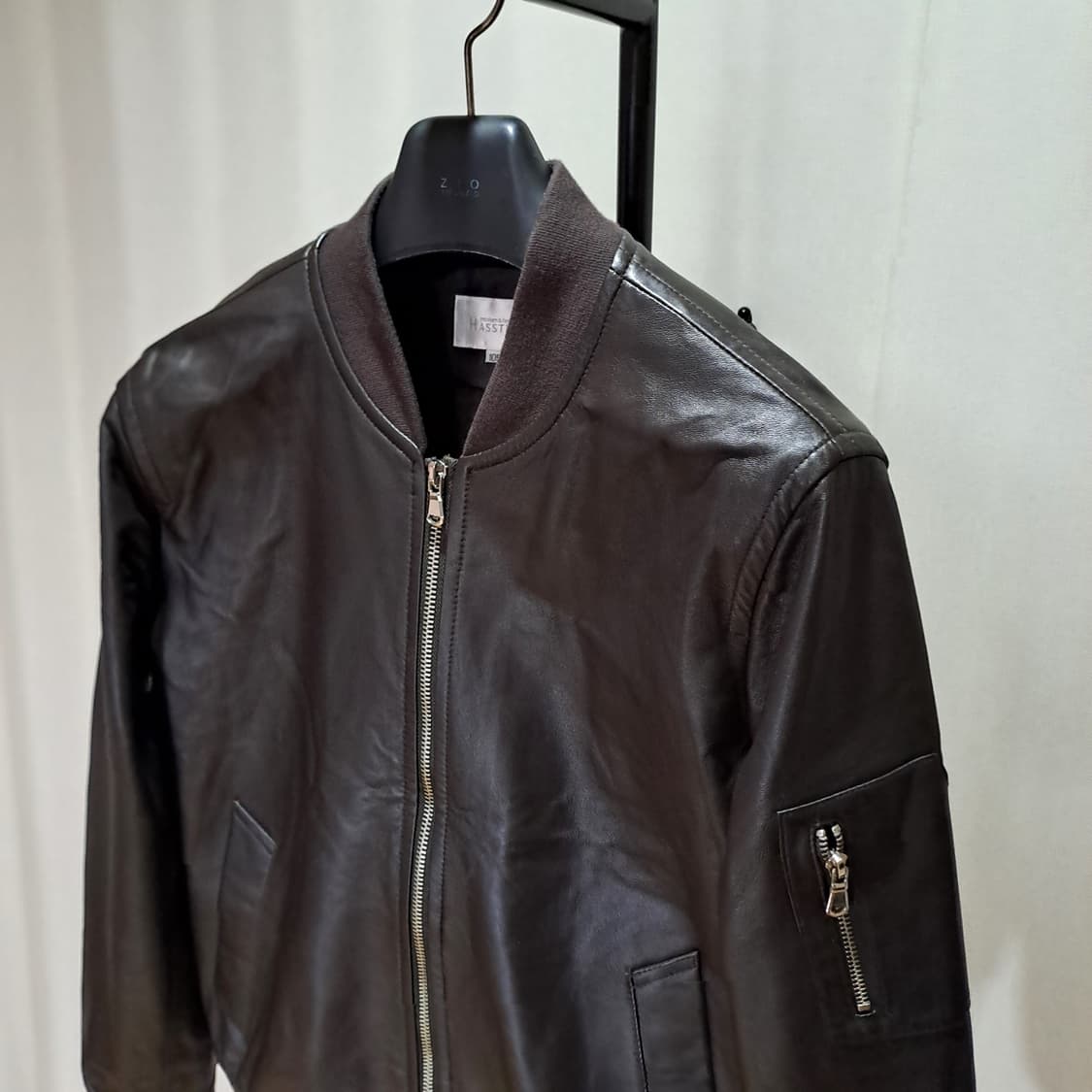 (택포) 헤스티지 양가죽 마원 블루종 105 B558 상품이미지3