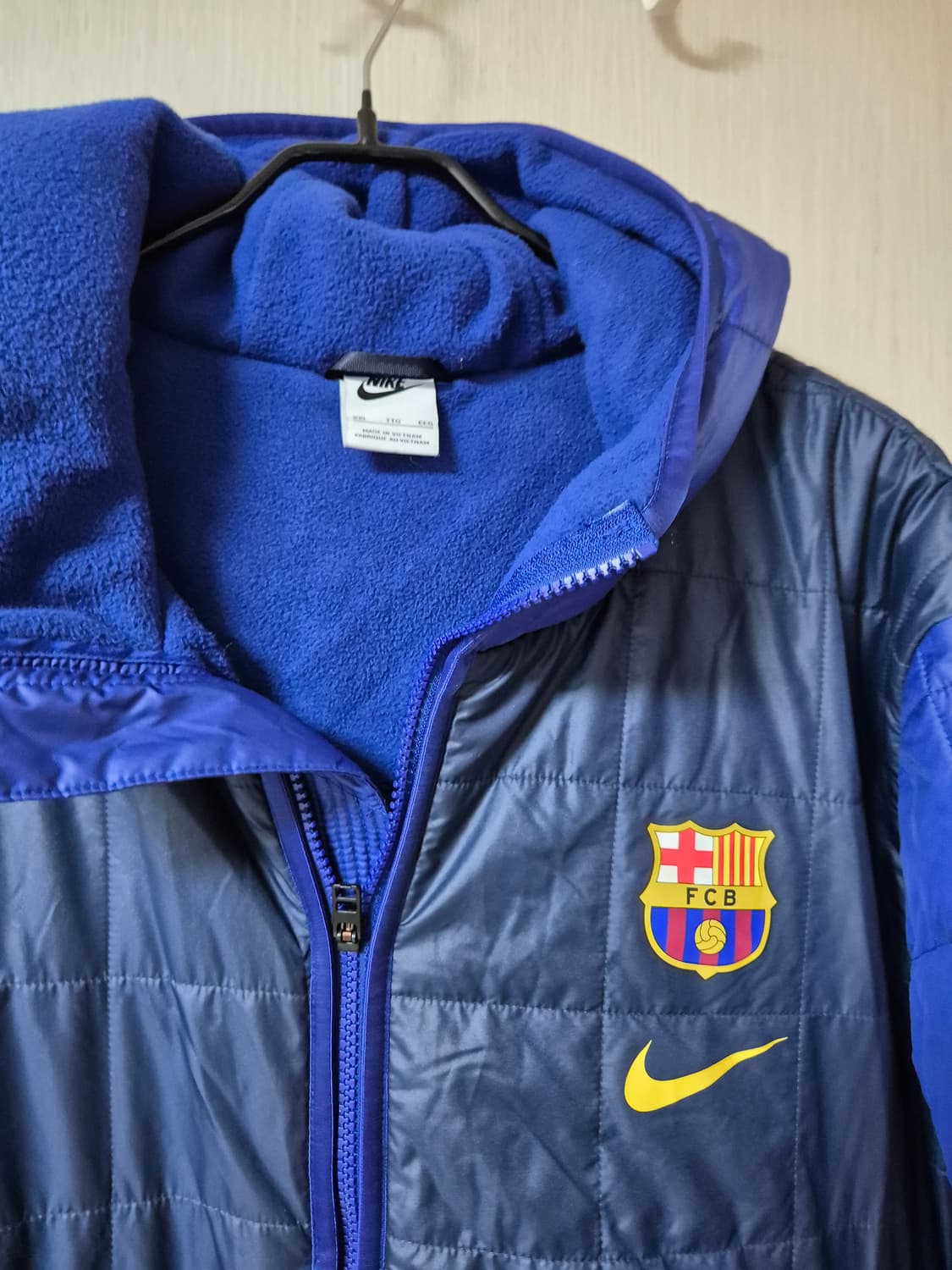 나이키 바르셀로나 FC 투웨이 써마 리펠 퀼팅 자켓 XXL 상품이미지4