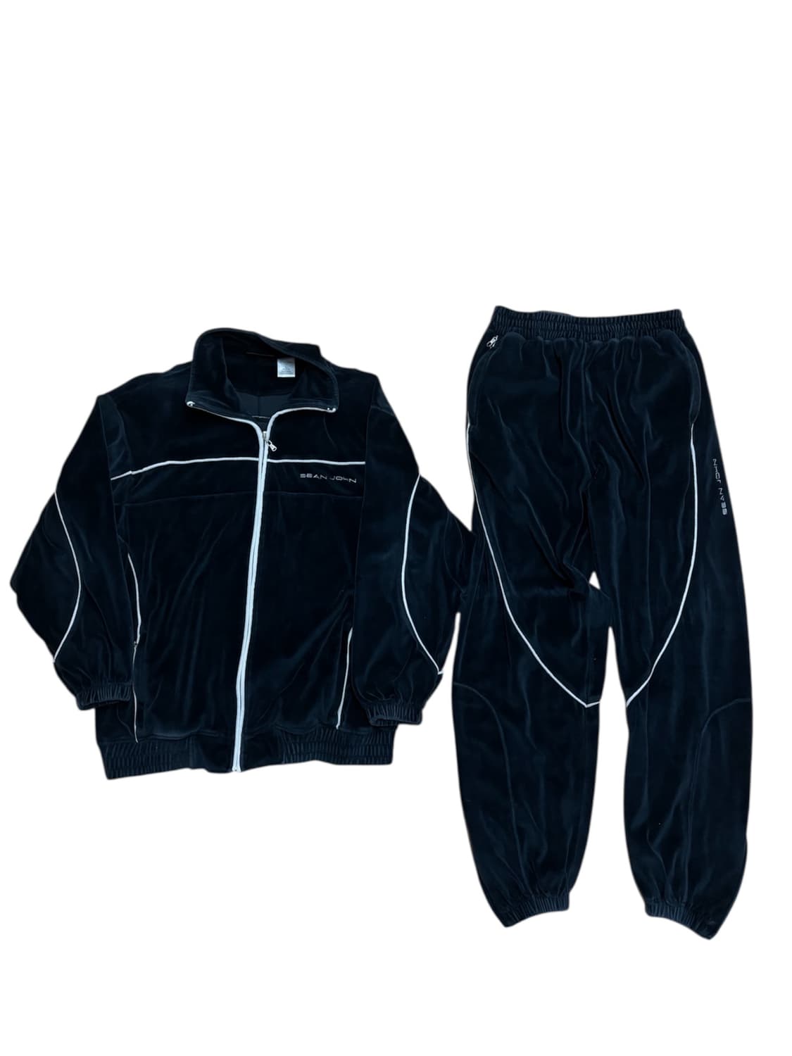 션존 블랙 트레이닝 벨벳 셋업 L 상품이미지1