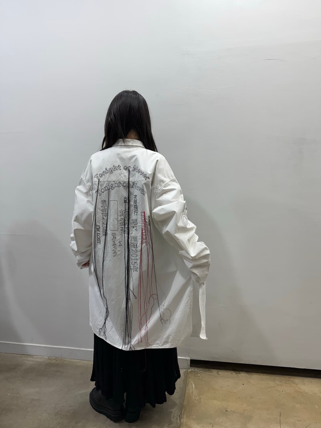 혜인서 15F/W Tonight or never 오버핏 롱 셔츠 상품이미지3