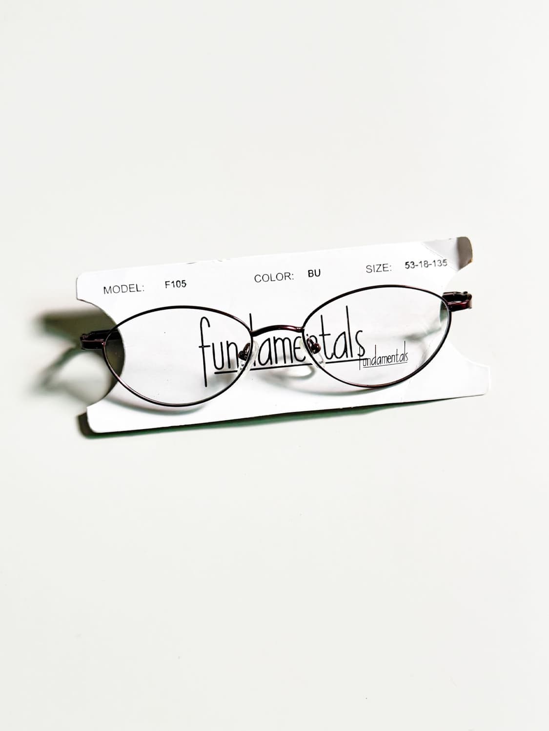Fundamentals 버건디 슬림 오벌 메탈 프레임 빈티지 안경 상품이미지3
