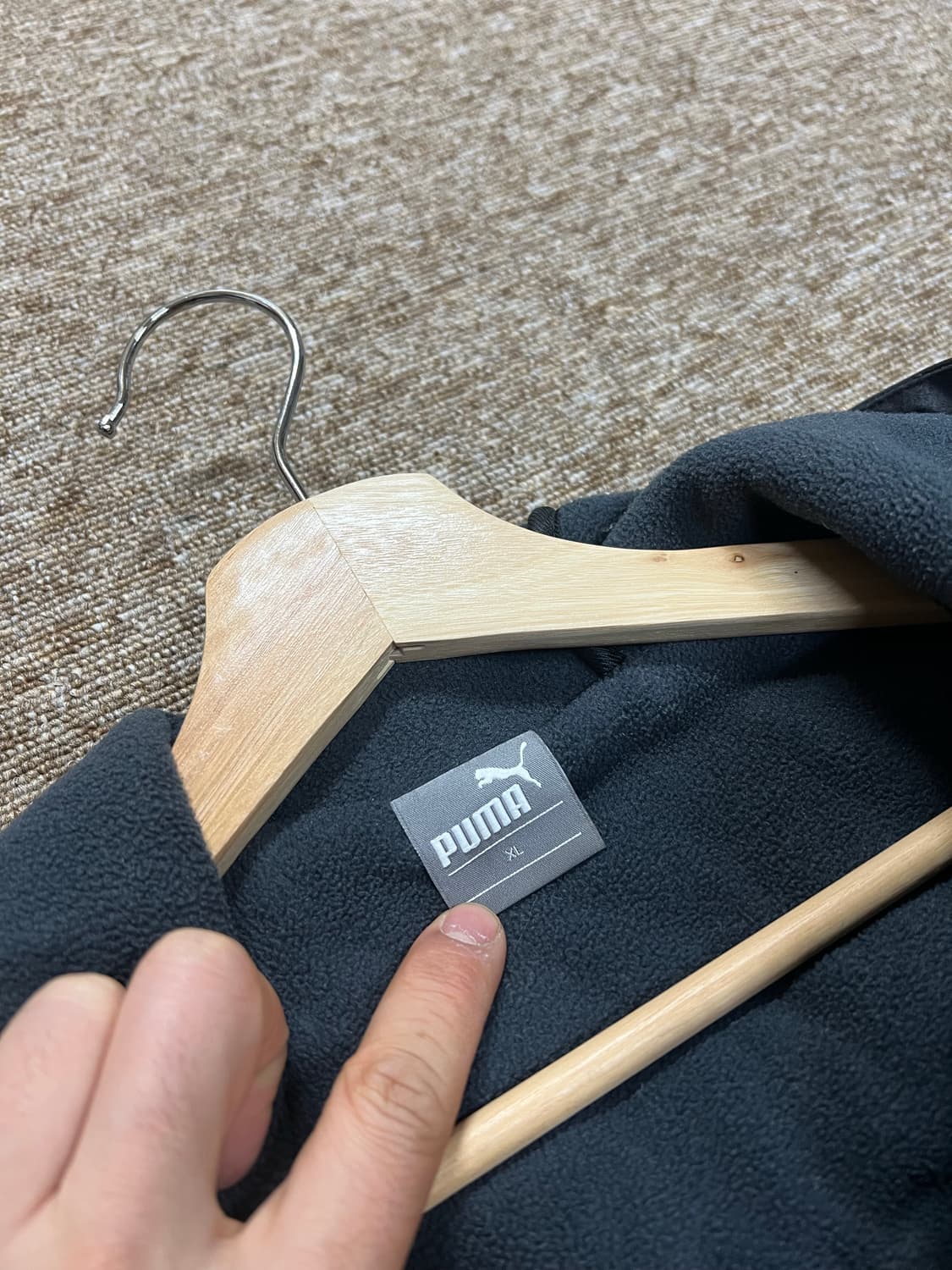 푸마 남성 후드 기모 자켓 XL 상품이미지4