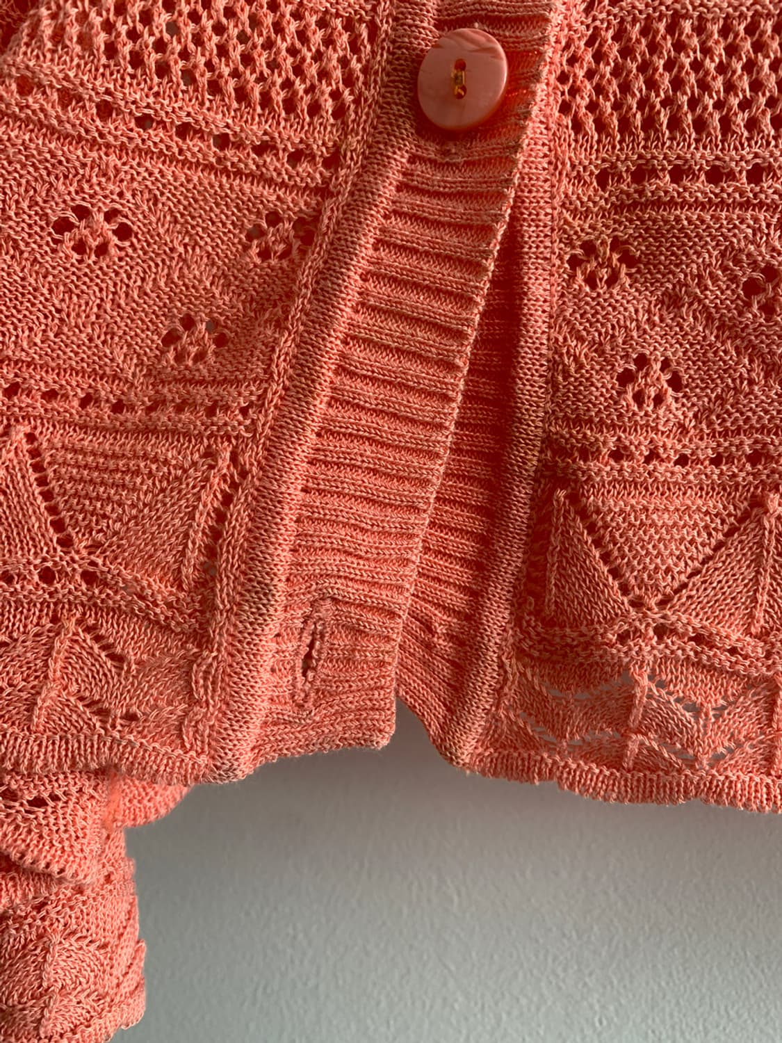 Vintage Punching Orange Knit Cardigan 상품이미지7