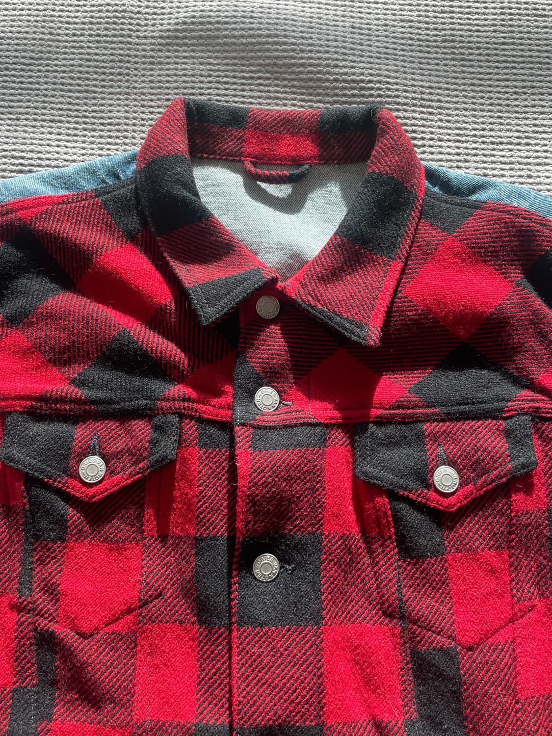 드리스반노튼 17ss 울 패치워크 데님 자켓 상품이미지3