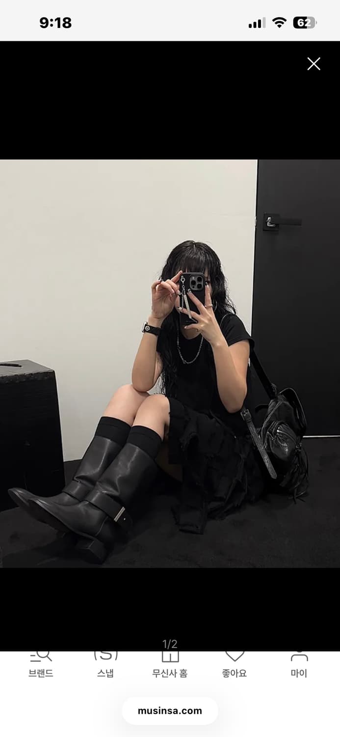 트리밍버드 Zipper Finishing Flap Mini 백팩 블랙 상품이미지2