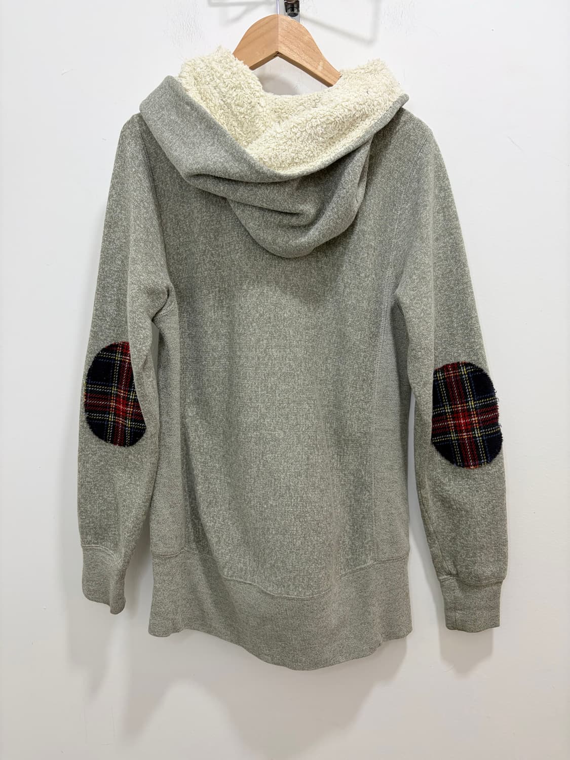 챔피온 리버스위브 그레이 떡볶이 후드집업 자켓 상품이미지8